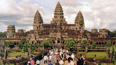 Nombre de touristes à Angkor baisse 
