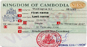 Visa Cambodge